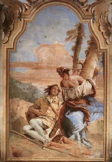 Giovanni Battista Tiepolo Angelica Carving Medoro's Name on a Tree china oil painting image